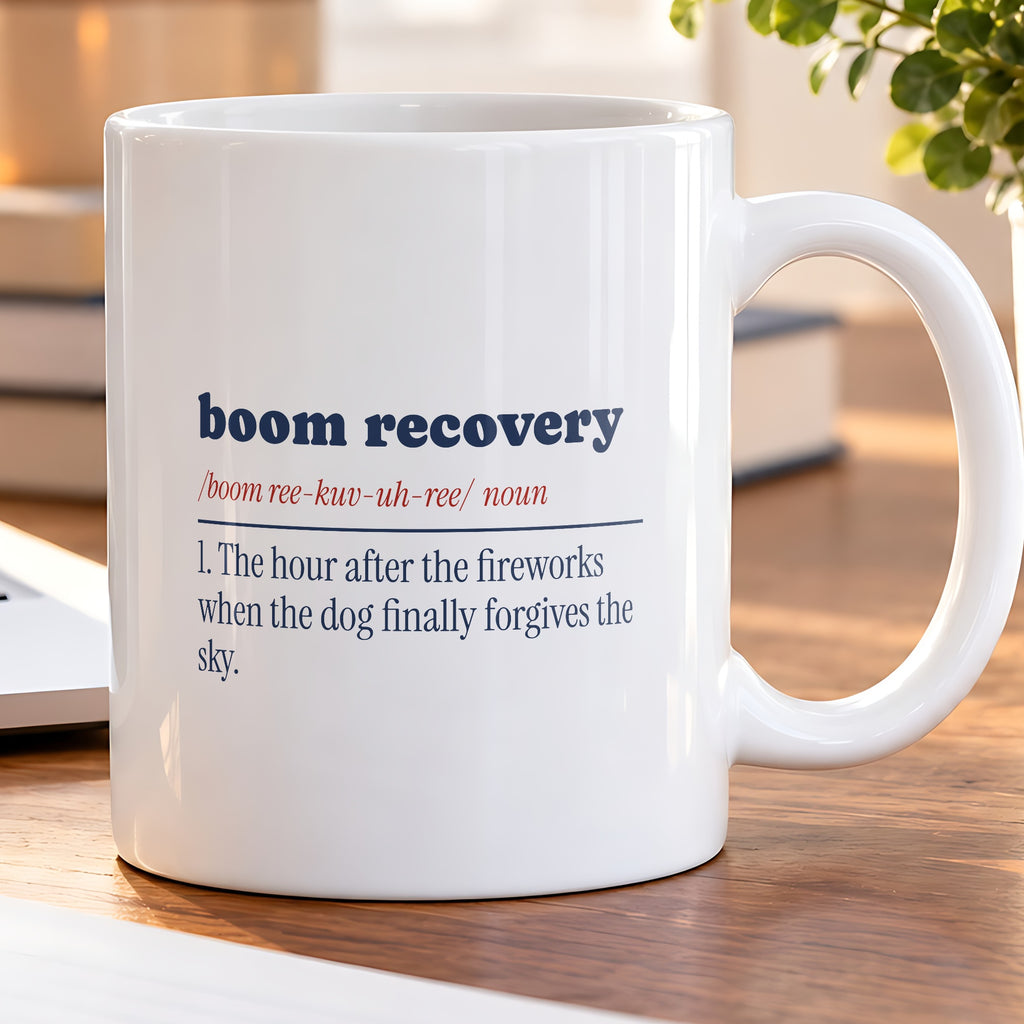 Funny Dog Fourth Of July Coffee Mug Boom Recovery Dictionary - photo 5