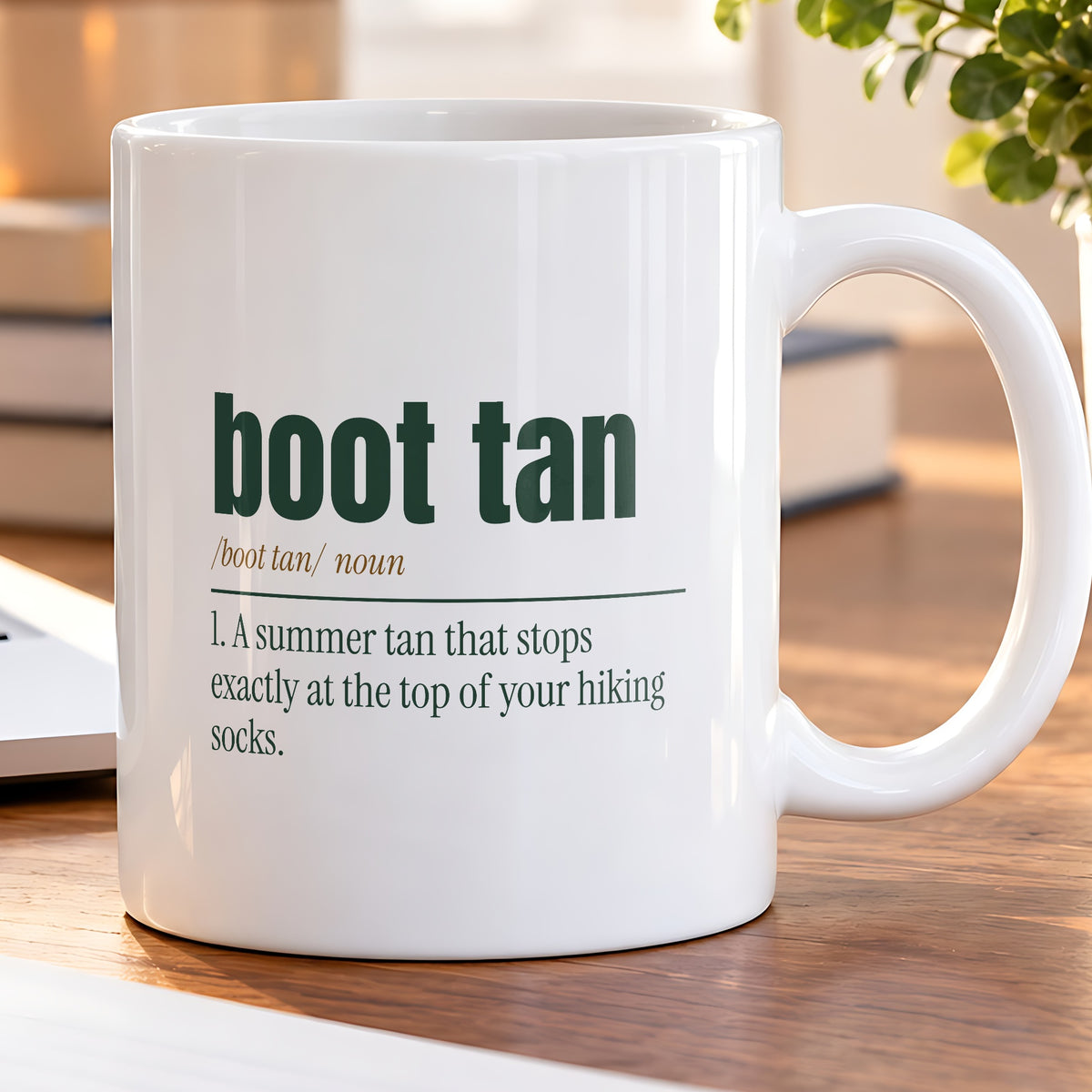 Funny Hiking Coffee Mug Boot Tan Definition For Hikers - photo 5