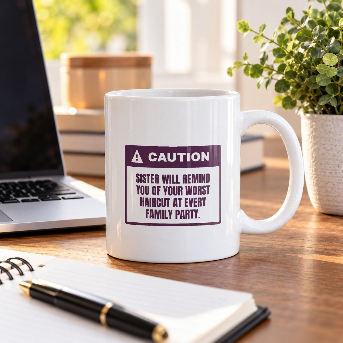 Funny Sister Coffee Mug Brings Up Your Worst Haircut Every Party - photo 3