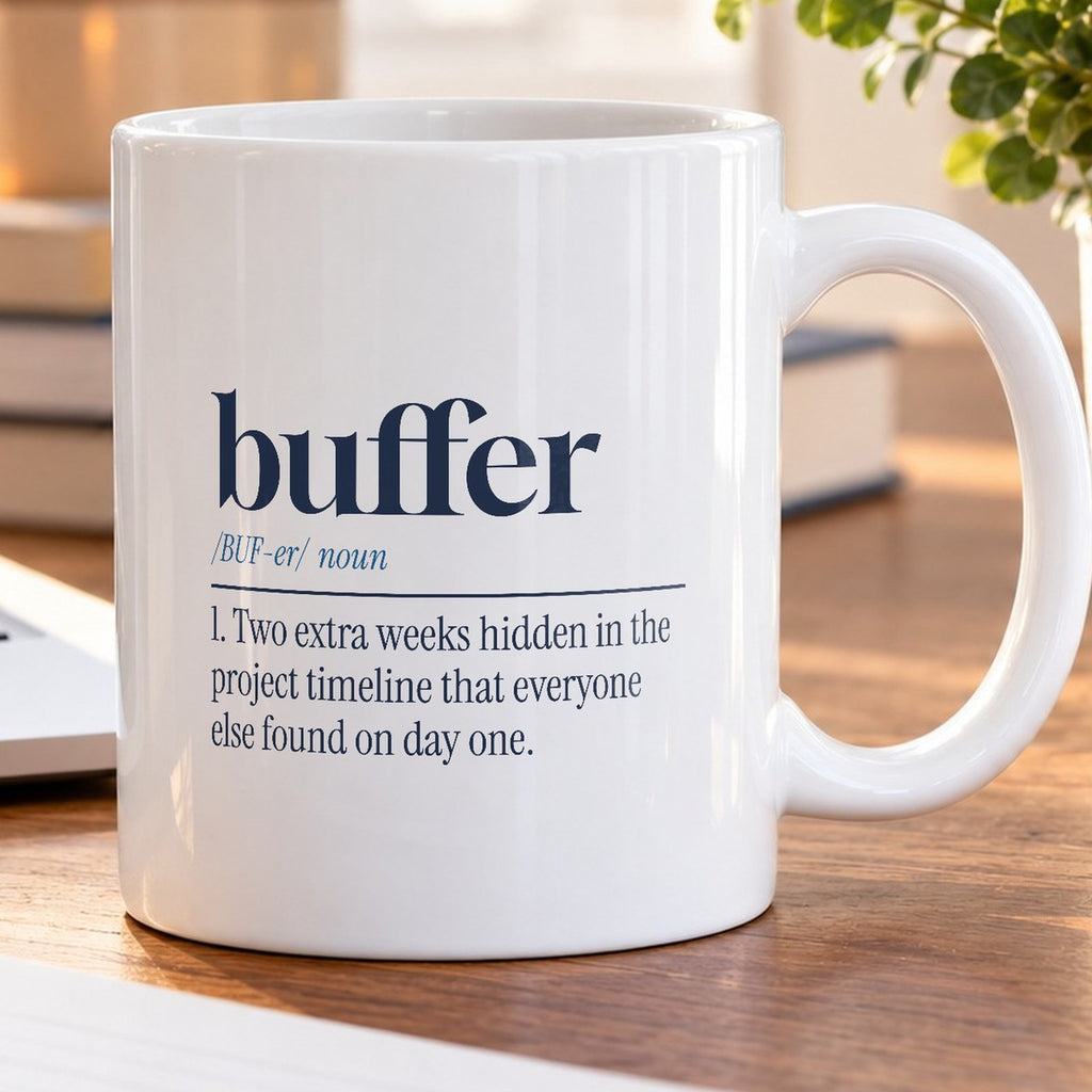 Funny Project Manager Coffee Mug Buffer Dictionary Definition For PMs - photo 5