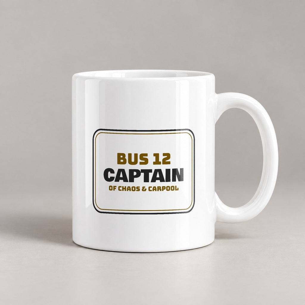 Funny Bus Driver Coffee Mug Captain Of Chaos For Bus Drivers - photo 3