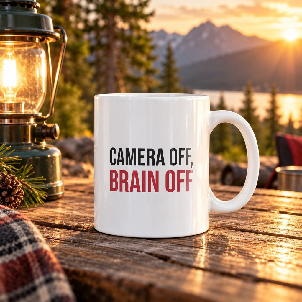 Funny Sarcastic Coffee Mug Camera Off Brain Off For Him Her - photo 2