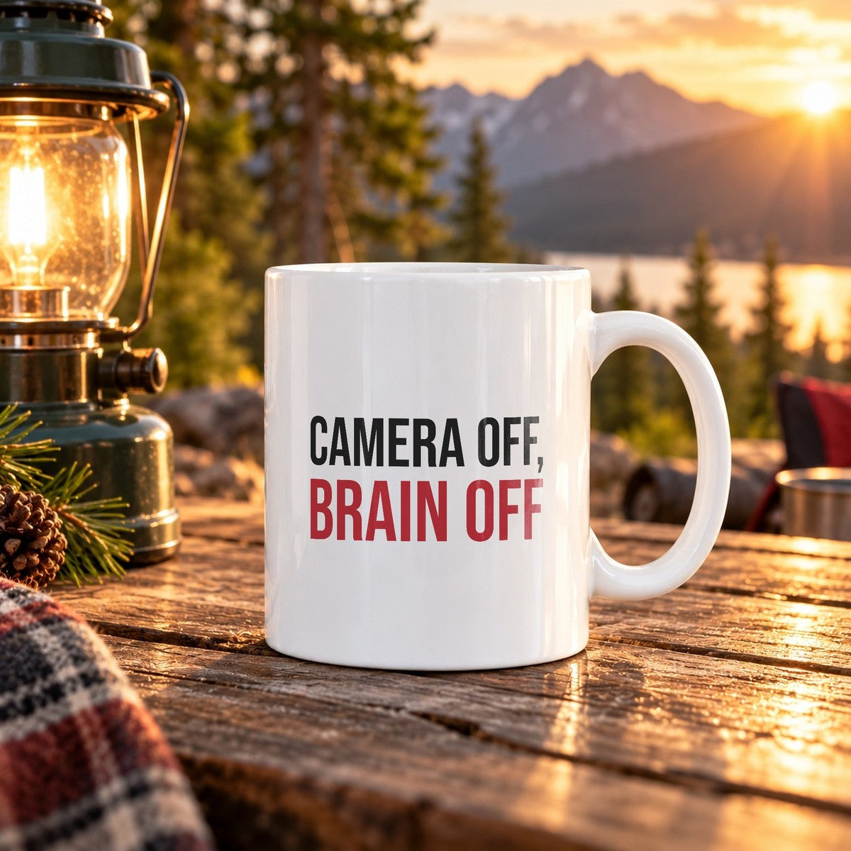 Funny Sarcastic Coffee Mug Camera Off Brain Off For Him Her - photo 2