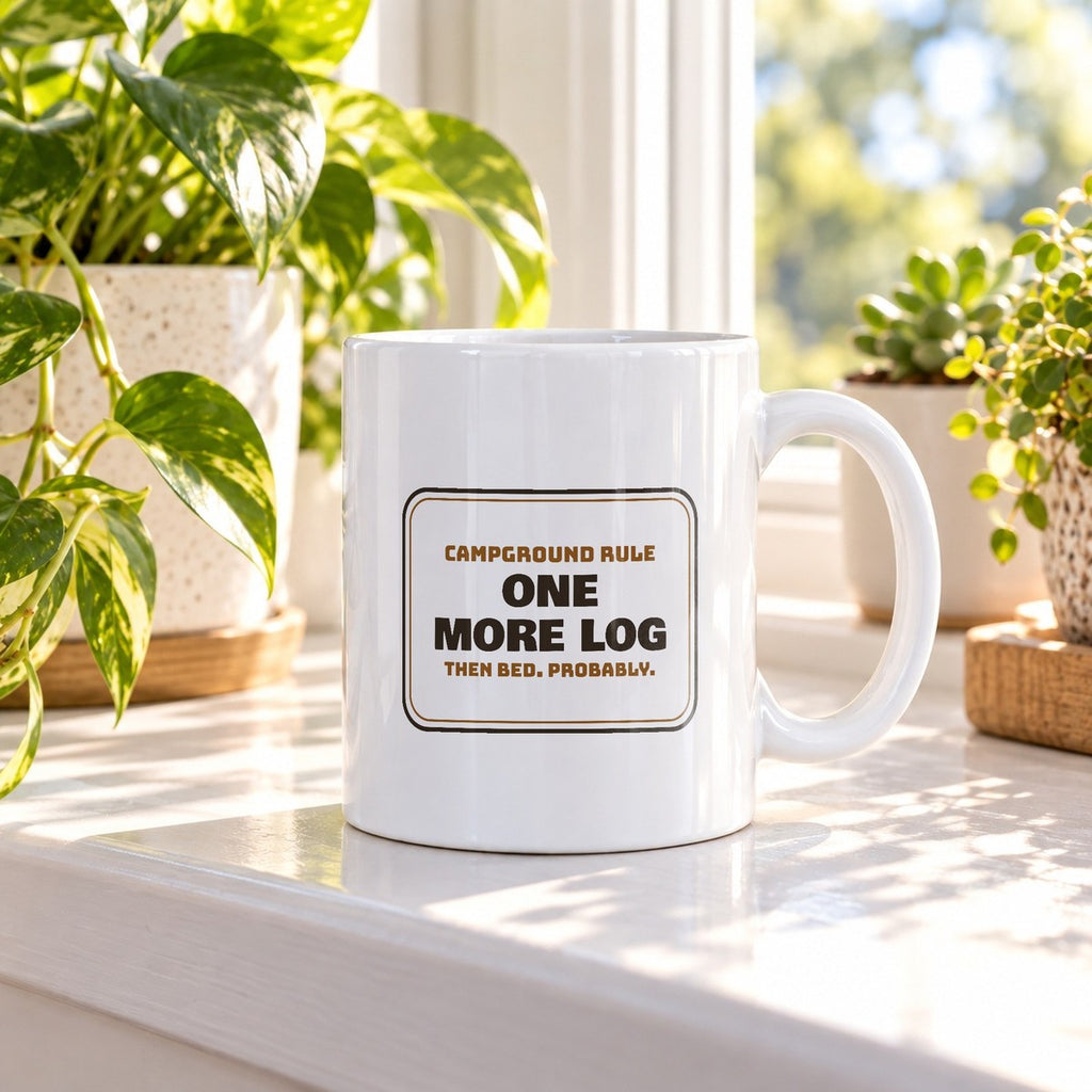 Funny Camping Mug One More Log Then Bed Probably For Campers - photo 2