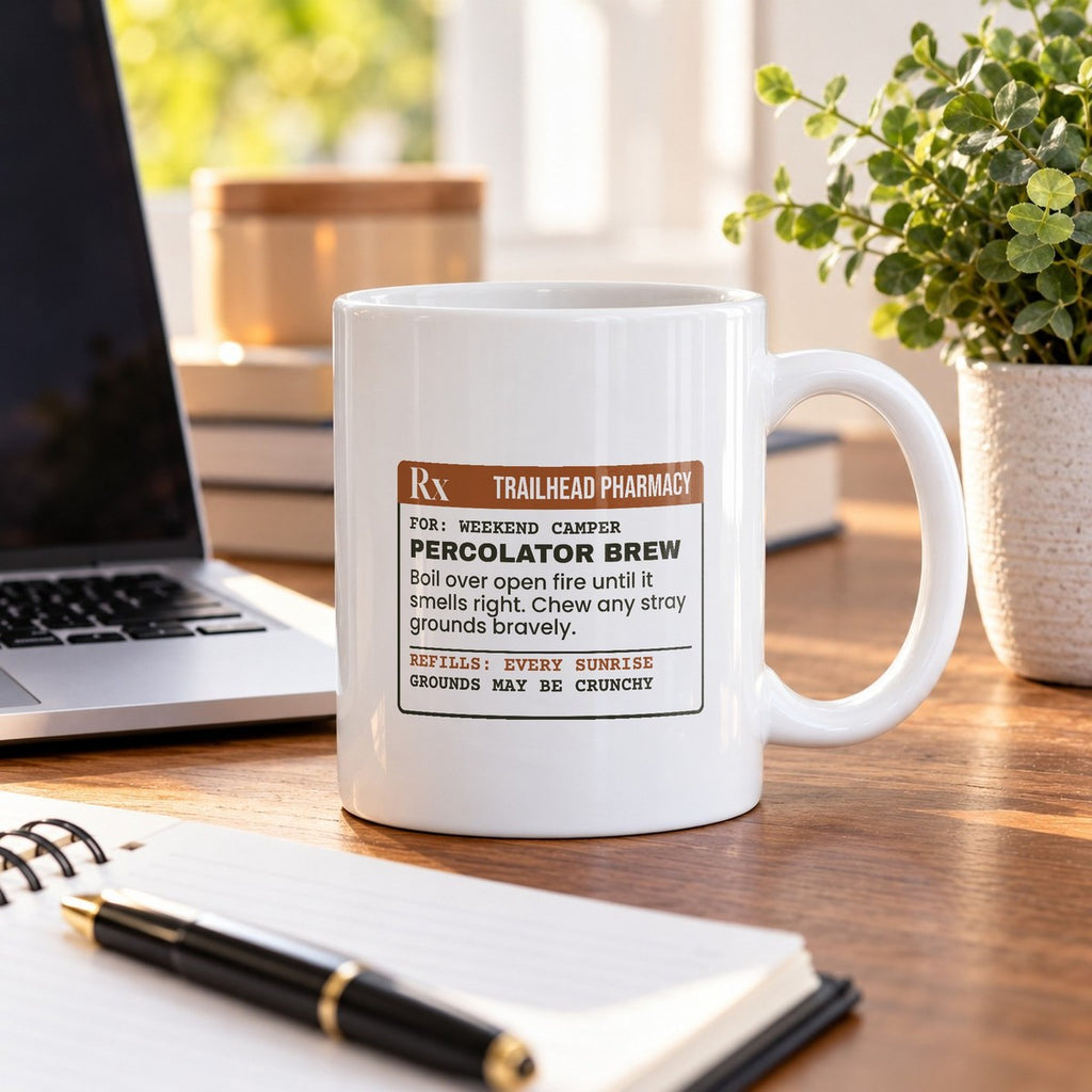 Funny Camping Mug Percolator Brew Prescription For Campers - photo 1