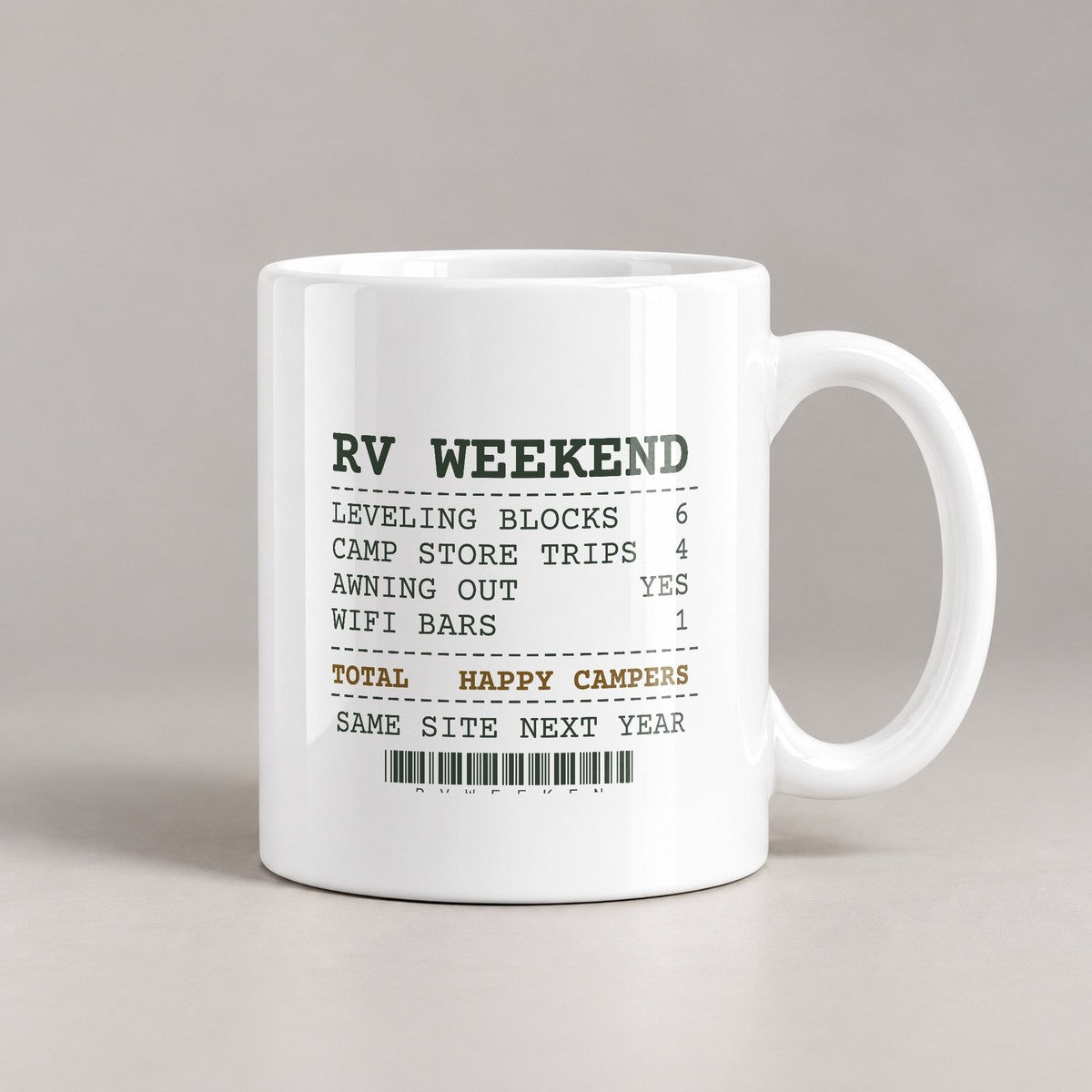 Funny RV Coffee Mug Camp Store Trips 4 Wifi Bars 1 Receipt - photo 2