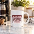 Funny Christmas Teacher Coffee Mug Candy Canes Since 8 AM Warning - photo 1