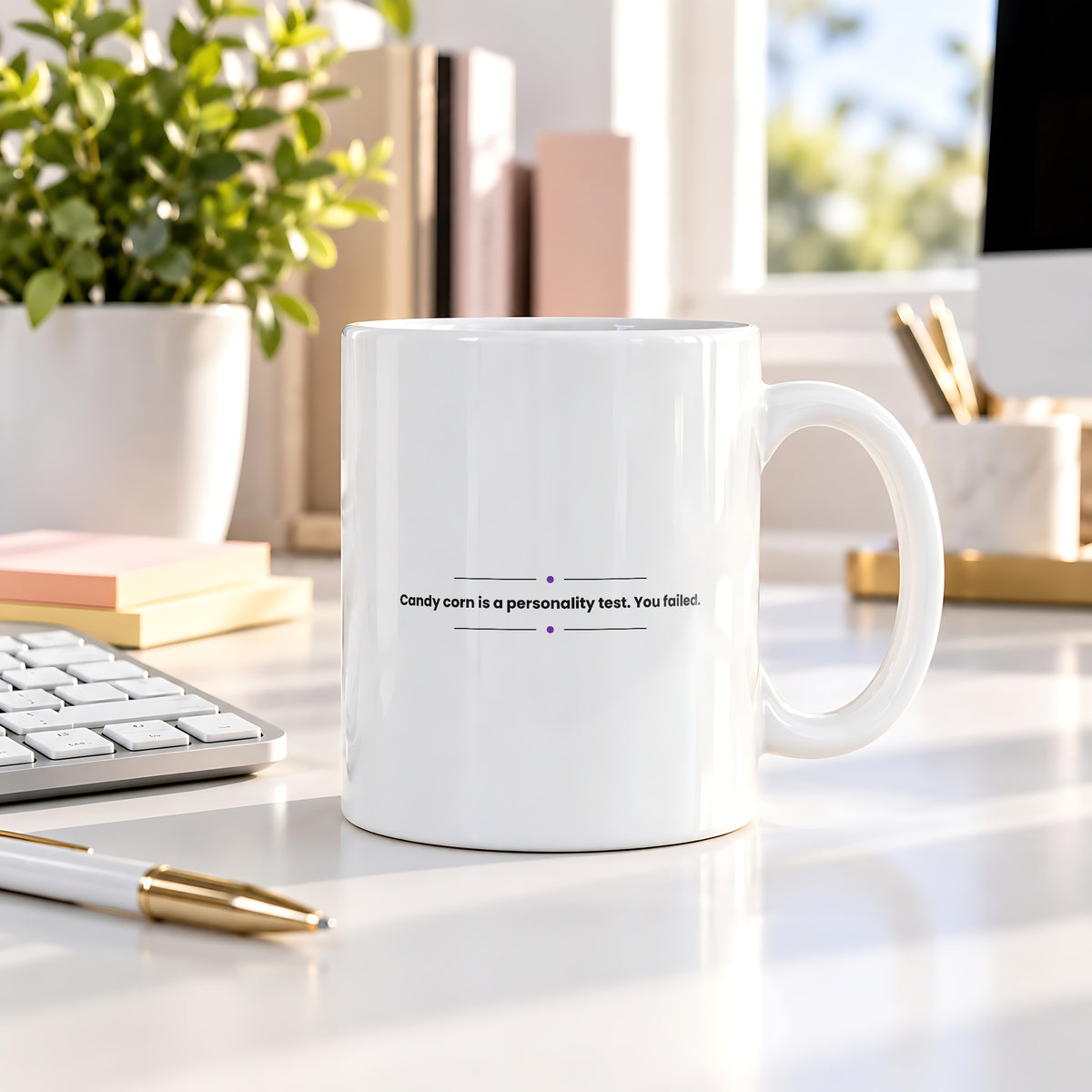 Funny Halloween Coffee Mug Candy Corn Personality Test For Haters - photo 2