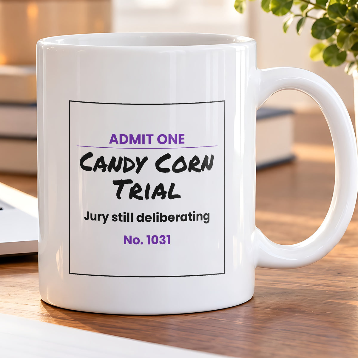 Funny Halloween Coffee Mug Candy Corn Trial Ticket For Haters - photo 5