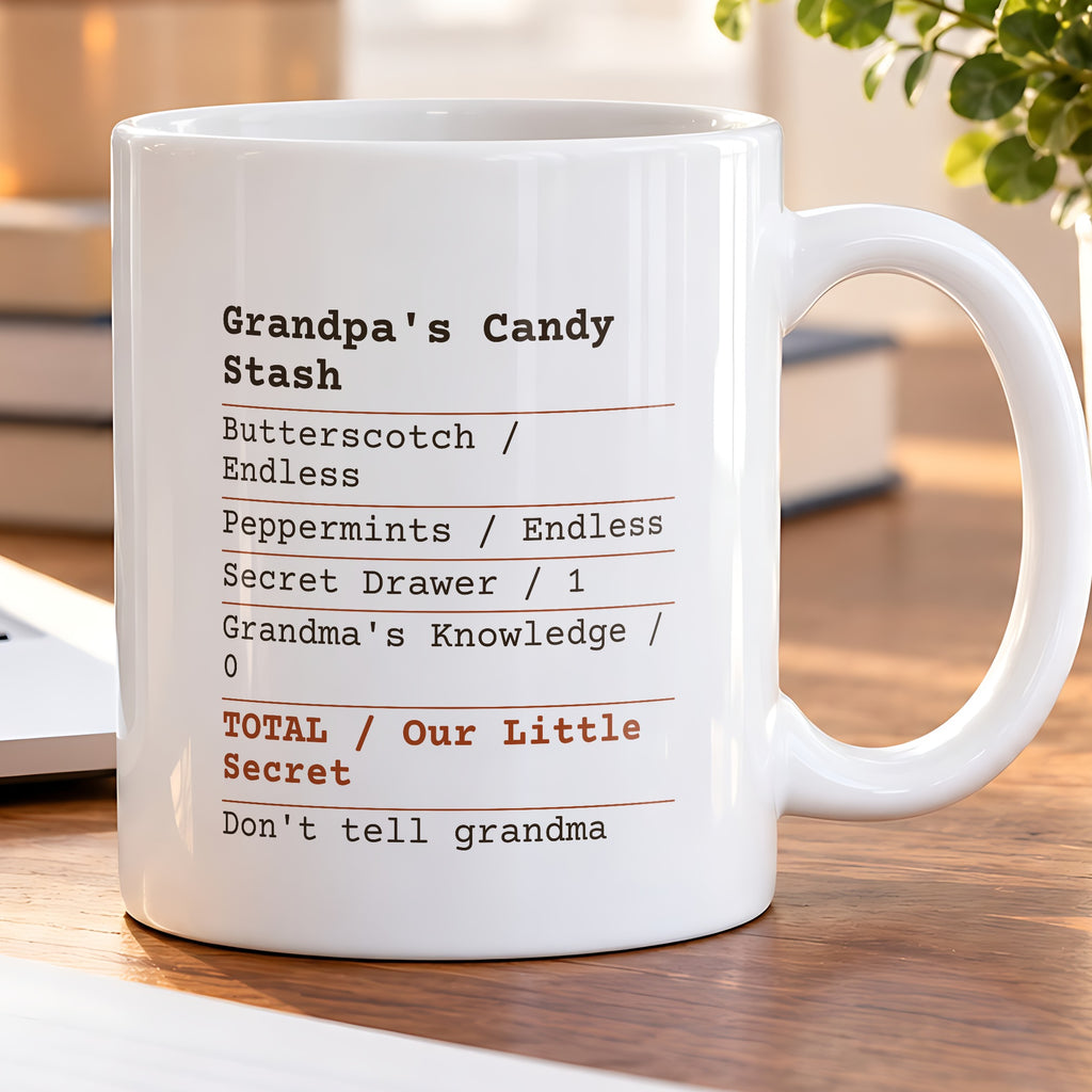 Funny Grandpa Candy Receipt Coffee Mug Secret For Grandpa - photo 5