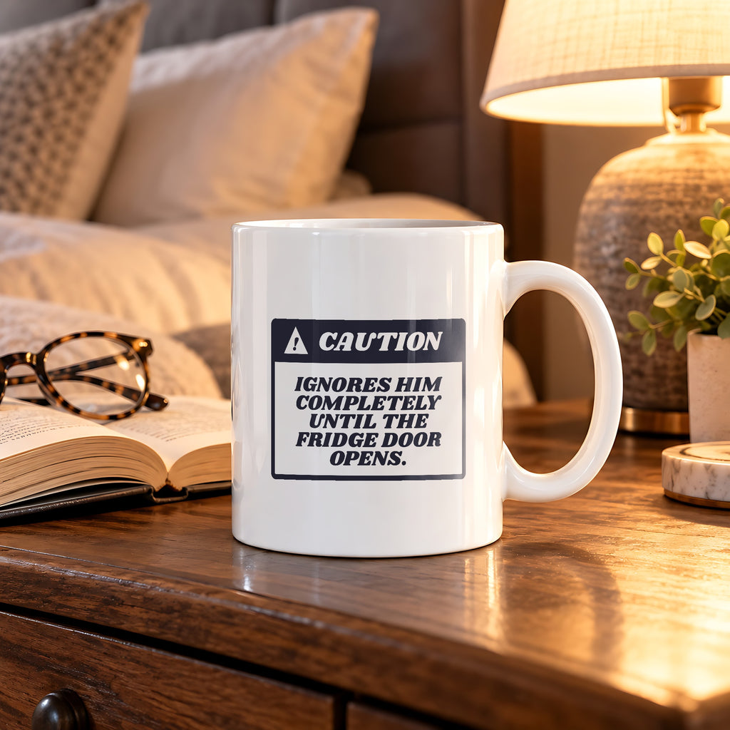 Funny Cat Dad Coffee Mug Caution Label For Cat Dads - photo 2