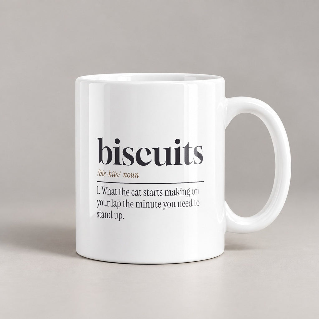 Funny Cat Mom Mug Can't Get Up She's Making Biscuits Cup - photo 3