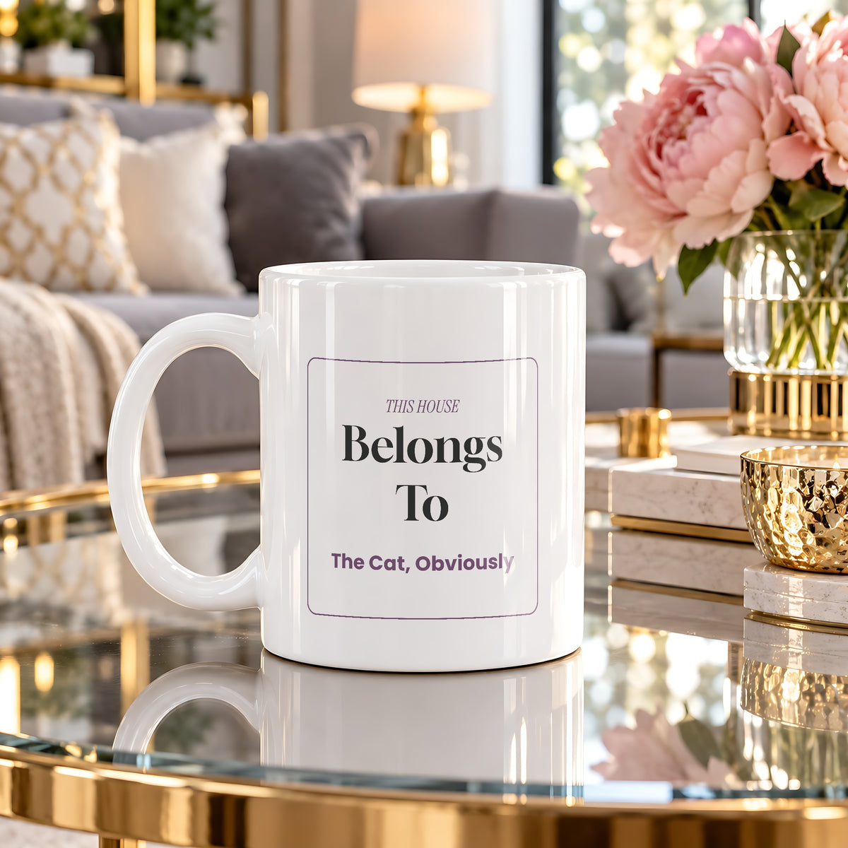 This House Belongs To The Cat Coffee Mug For Cat Moms - photo 4