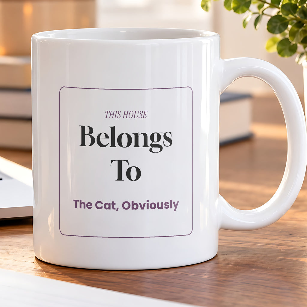 This House Belongs To The Cat Coffee Mug For Cat Moms - photo 5