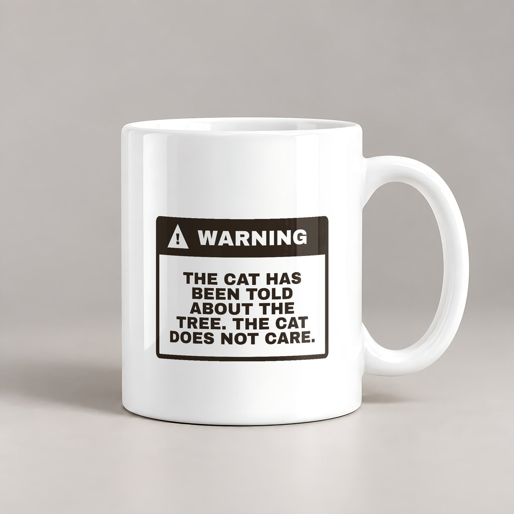 Funny Christmas Cat Coffee Mug The Cat Was Told About The Tree - photo 1