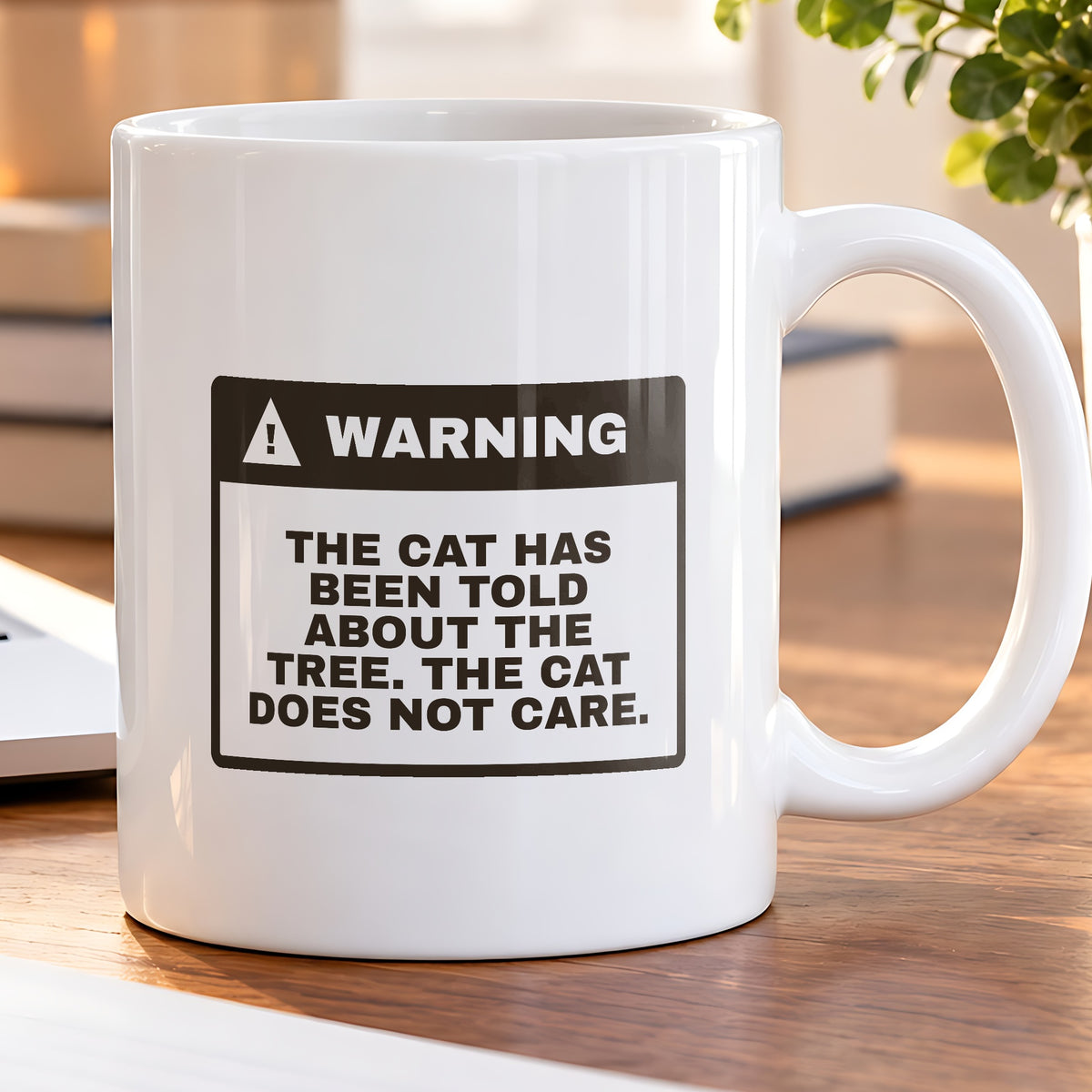 Funny Christmas Cat Coffee Mug The Cat Was Told About The Tree - photo 5