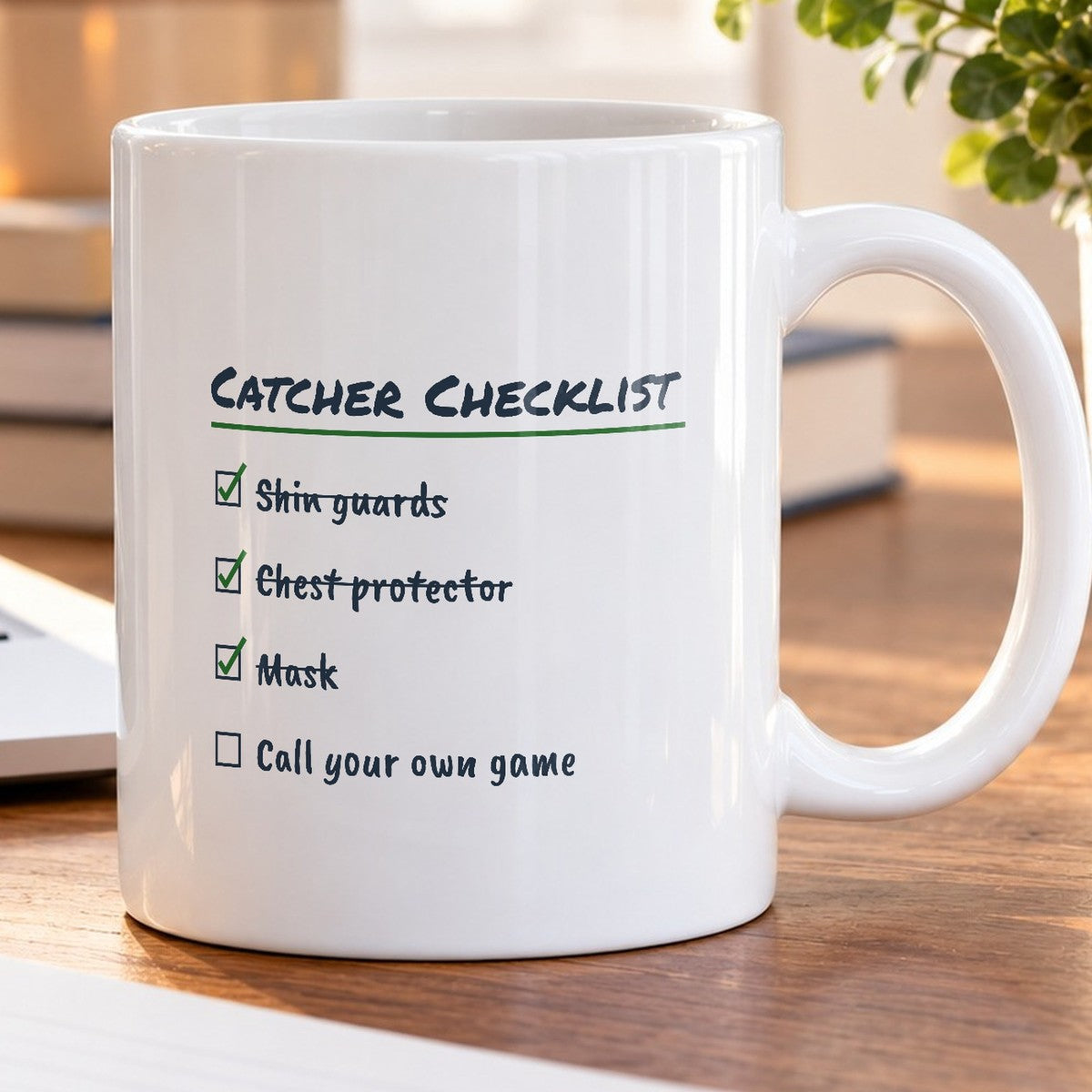 Softball Catcher Coffee Mug Catcher Checklist - photo 5