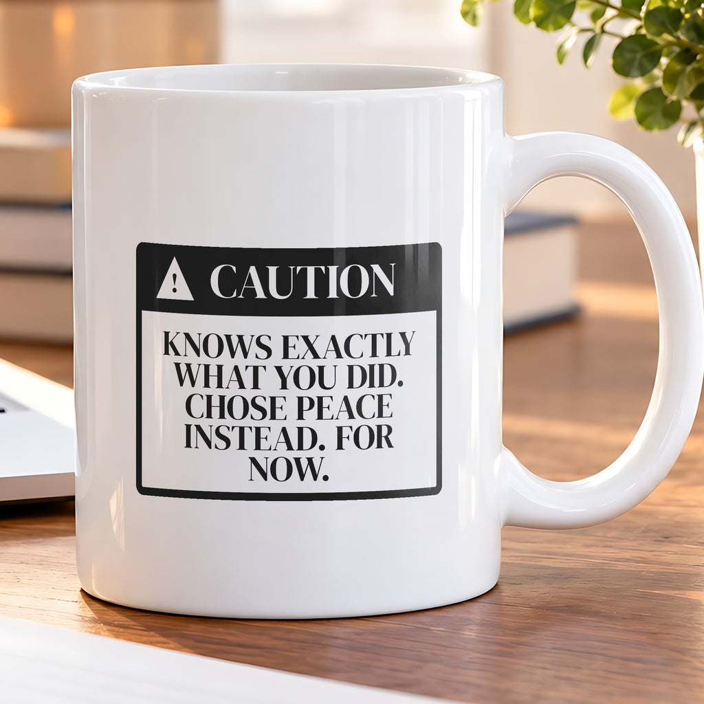 Funny Wife Coffee Mug Caution Chose Peace Joke For Wife - photo 5