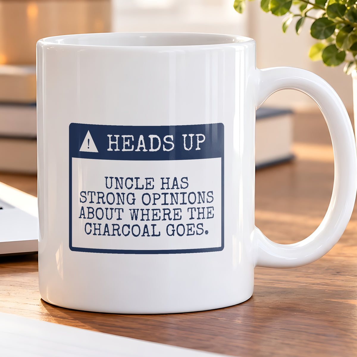 Funny Fourth Of July Coffee Mug Charcoal Opinions Uncle Warning Label - photo 5