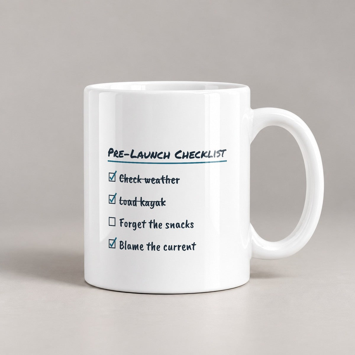Kayaking Coffee Mug Forget The Snacks Blame The Current - photo 1