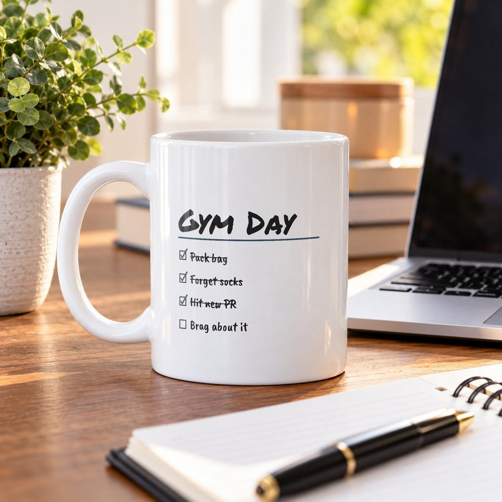 Gym Day Checklist Coffee Mug For Fitness Lovers - photo 4
