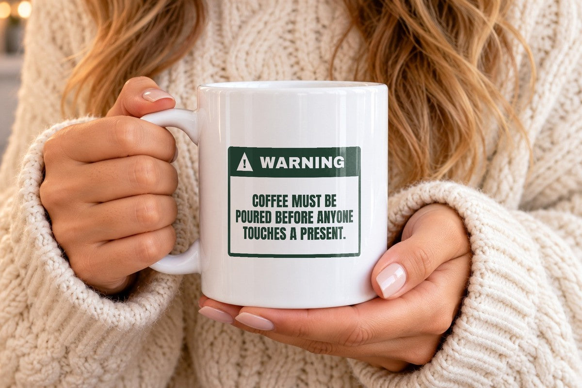 Funny Christmas Coffee Mug Coffee Poured First Warning For Parents - photo 4