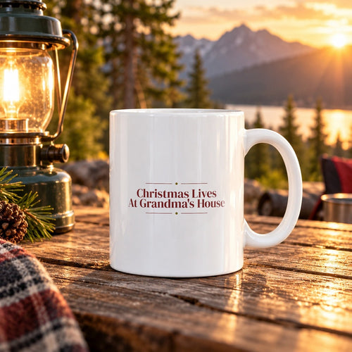 Christmas Coffee Mug Christmas Lives At Grandma's House Keepsake - photo 2