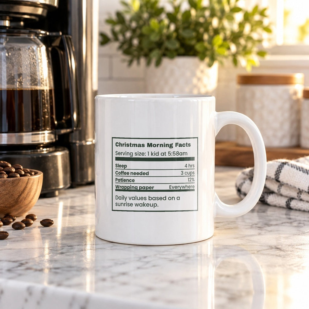 Funny Christmas Family Coffee Mug Christmas Morning Facts For Parents - photo 2