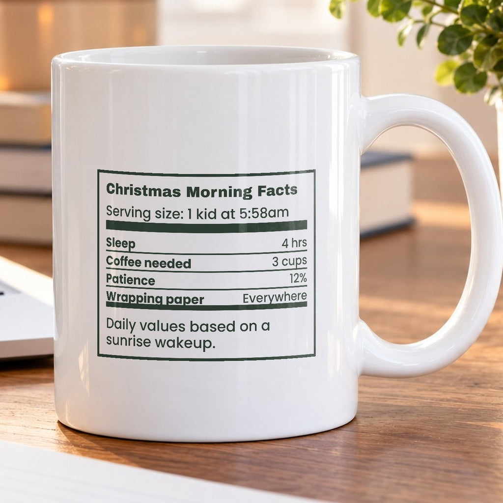 Funny Christmas Family Coffee Mug Christmas Morning Facts For Parents - photo 5