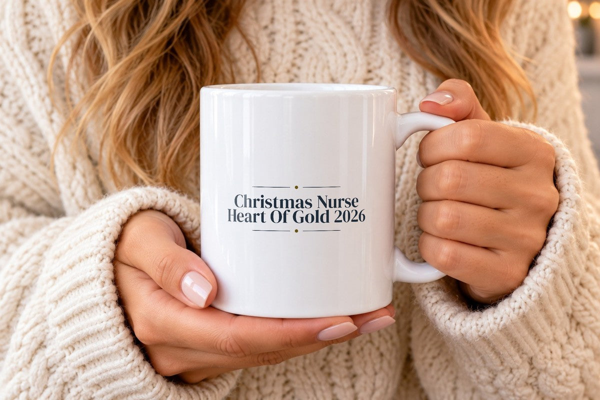 Christmas Nurse Coffee Mug Christmas Nurse Heart Of Gold 2026 - photo 3