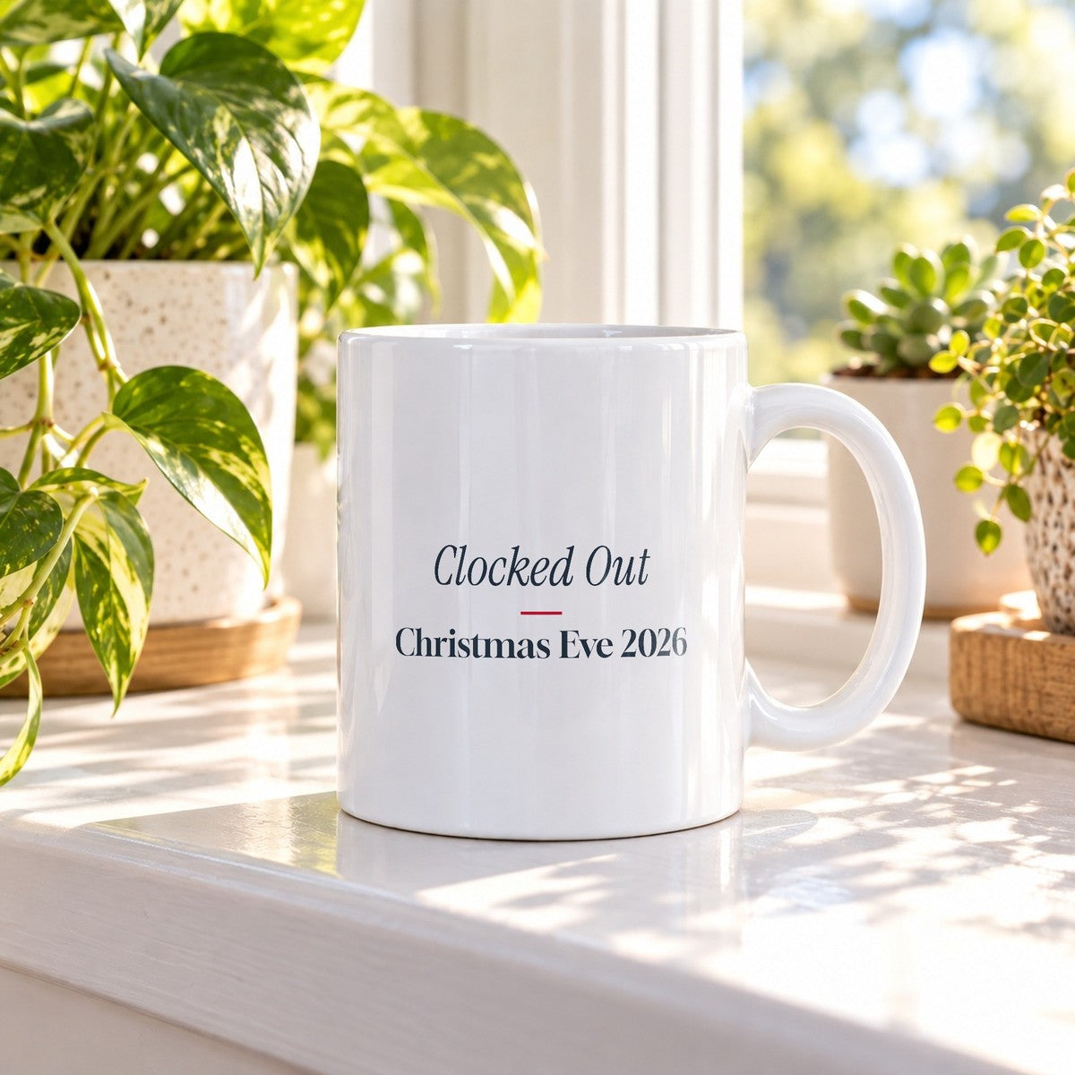 Funny Christmas Retail Coffee Mug Clocked Out Christmas Eve 2026 - photo 3