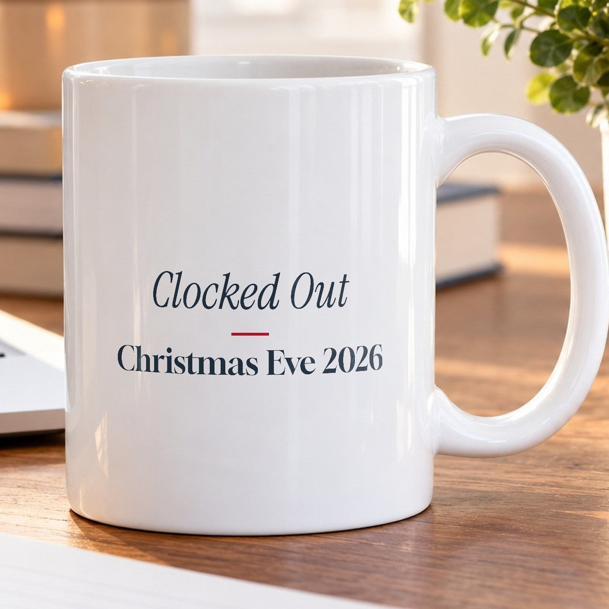 Funny Christmas Retail Coffee Mug Clocked Out Christmas Eve 2026 - photo 5