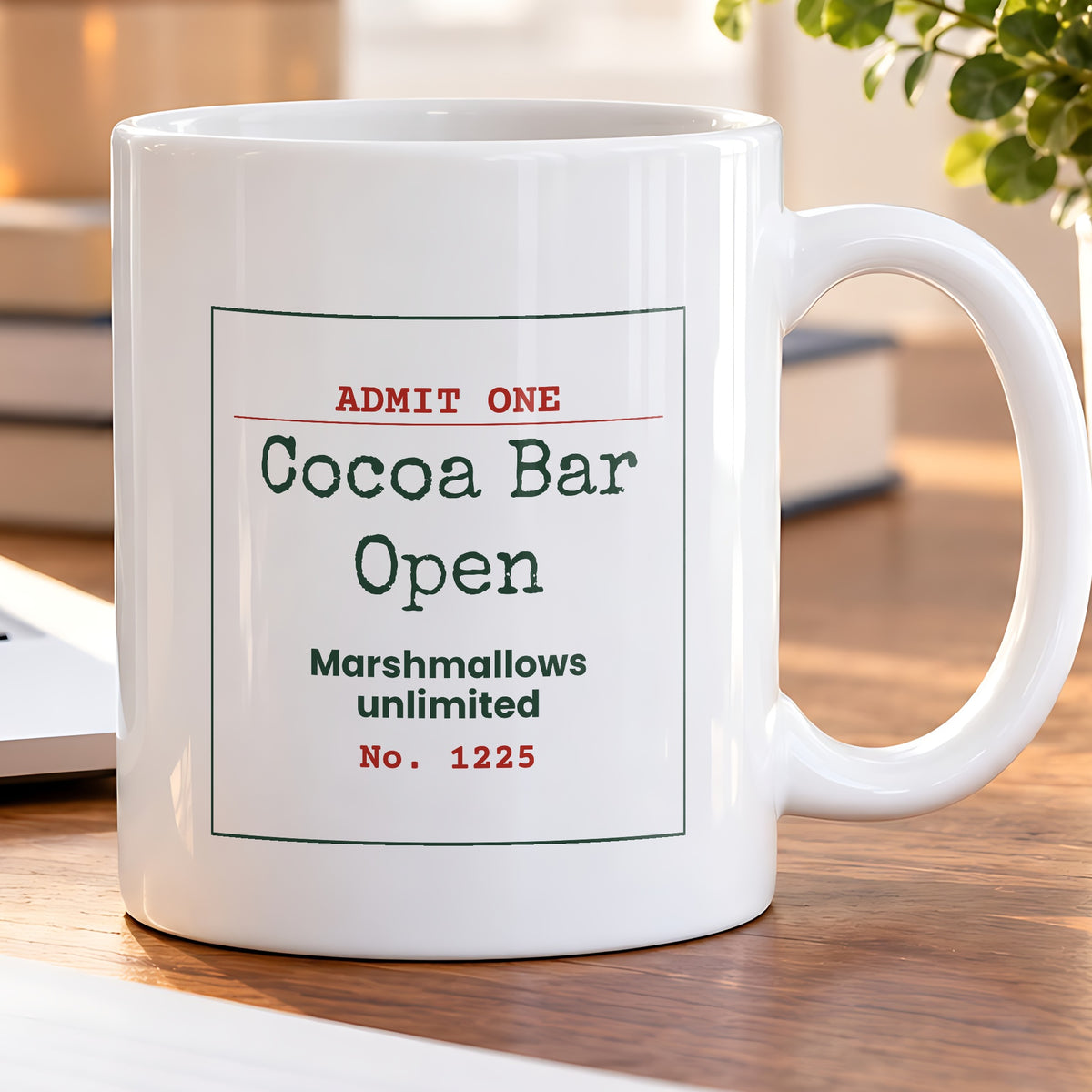 Hot Cocoa Christmas Coffee Mug Cocoa Bar Open Ticket Marshmallows Unlimited - photo 5