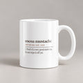 Funny Hot Cocoa Coffee Mug Cocoa Mustache Definition Winter Mug - photo 1