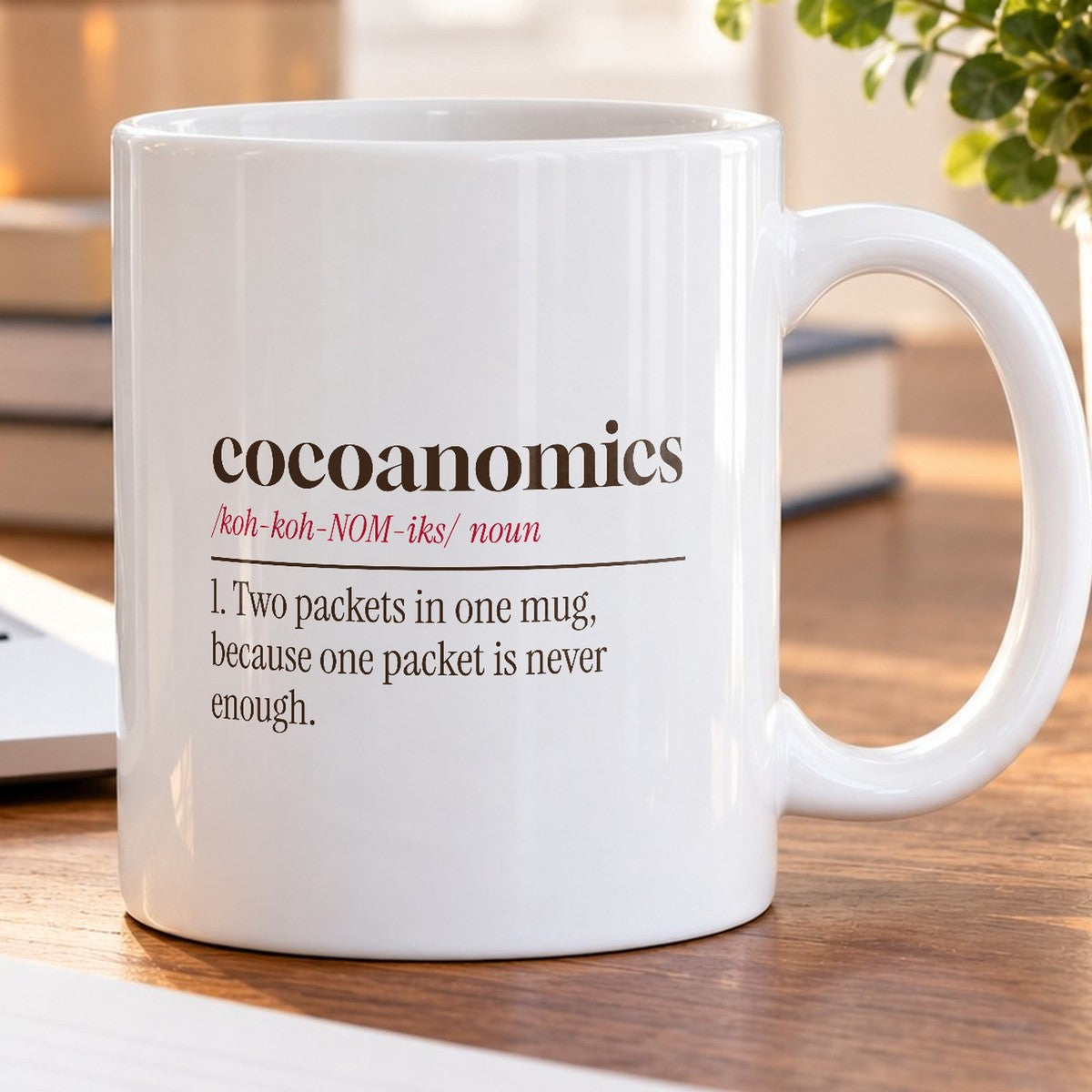 Funny Hot Cocoa Mug Cocoanomics Dictionary Definition - photo 5