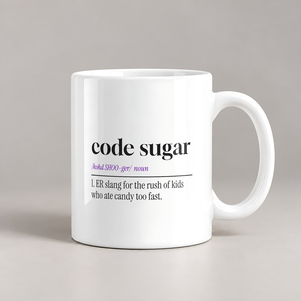 Funny Nurse Coffee Mug Code Sugar Dictionary Design For Nurses - photo 2
