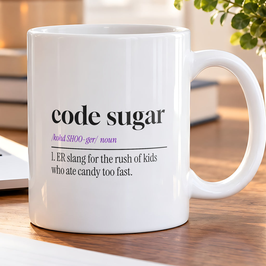 Funny Nurse Coffee Mug Code Sugar Dictionary Design For Nurses - photo 5