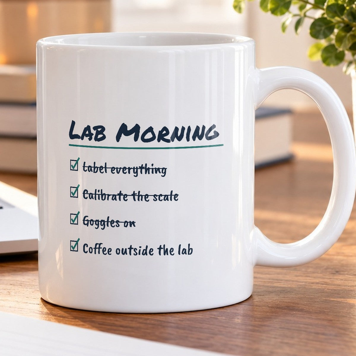 Funny Lab Coffee Mug Lab Morning Checklist For Scientists - photo 5
