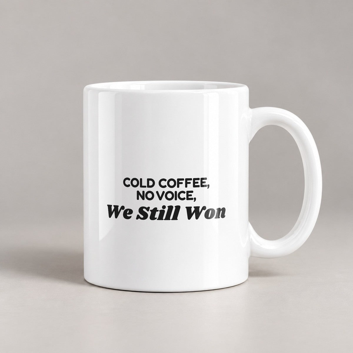 Cheer Mom Coffee Mug Cold Coffee No Voice We Won - photo 2