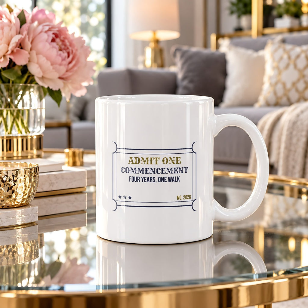 Funny Graduation Coffee Mug Commencement Ticket For Grads - photo 3