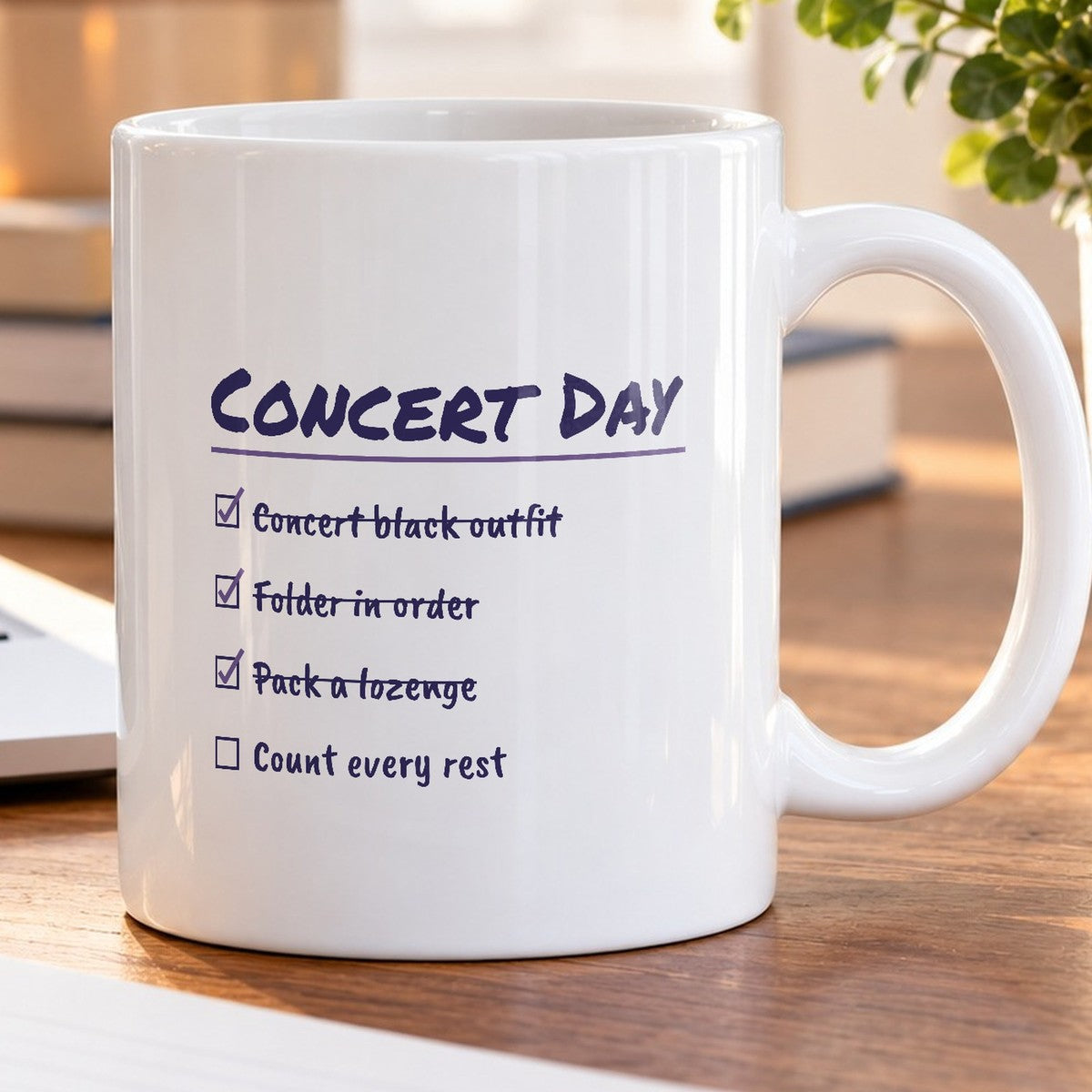 Funny Choir Coffee Mug Concert Day Checklist Count Every Rest - photo 5
