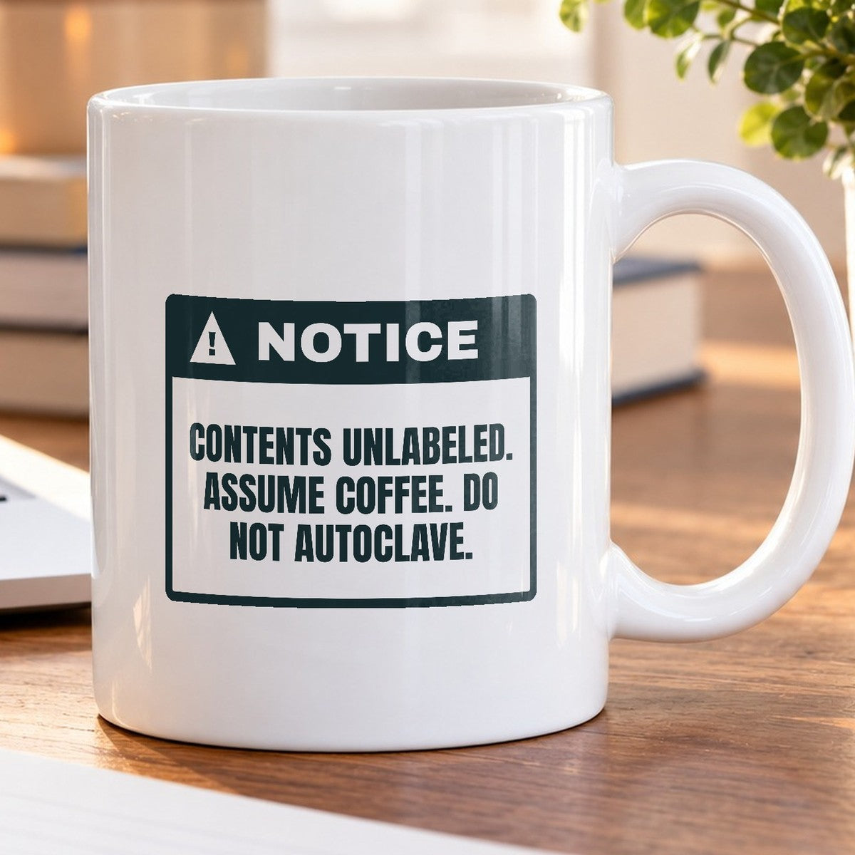 Funny Lab Coffee Mug Contents Unlabeled Do Not Autoclave - photo 5