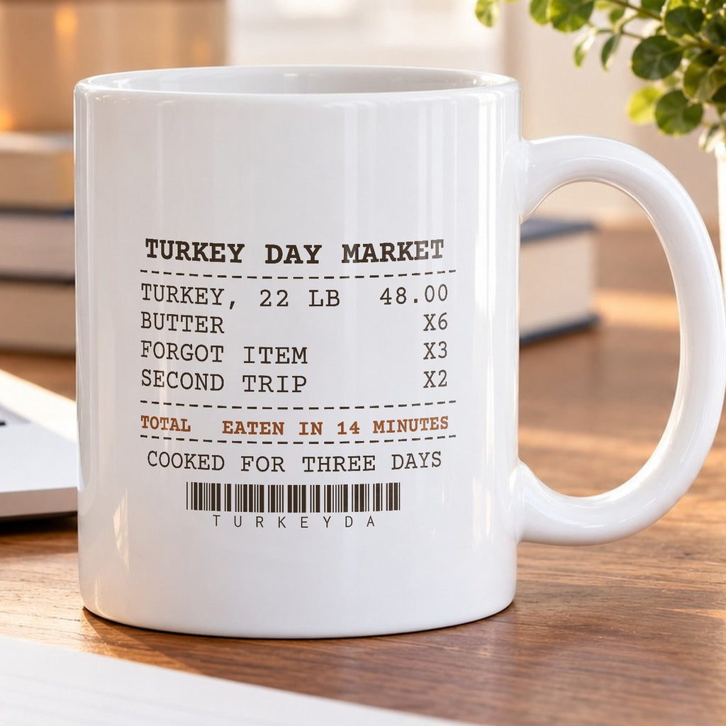 Funny Thanksgiving Host Coffee Mug Cooked Three Days Eaten In 14 Minutes - photo 5