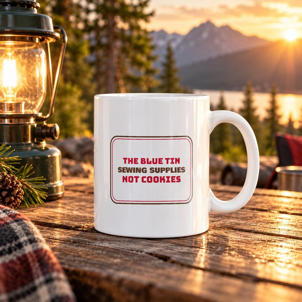 Funny Christmas Coffee Mug The Cookie Tin Is Sewing Stuff - photo 3