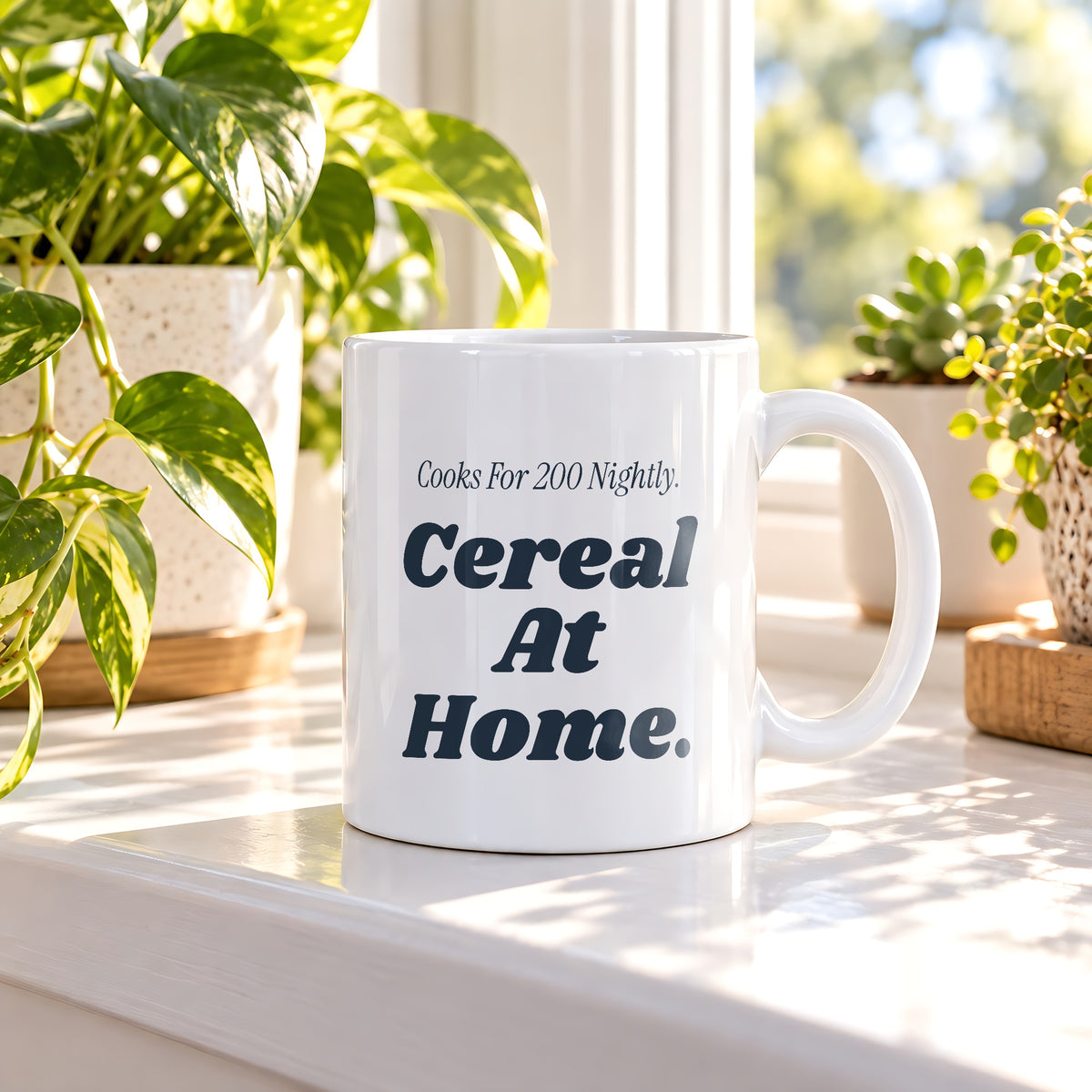 Funny Chef Coffee Mug Cooks For 200 Nightly Cereal At Home - photo 3