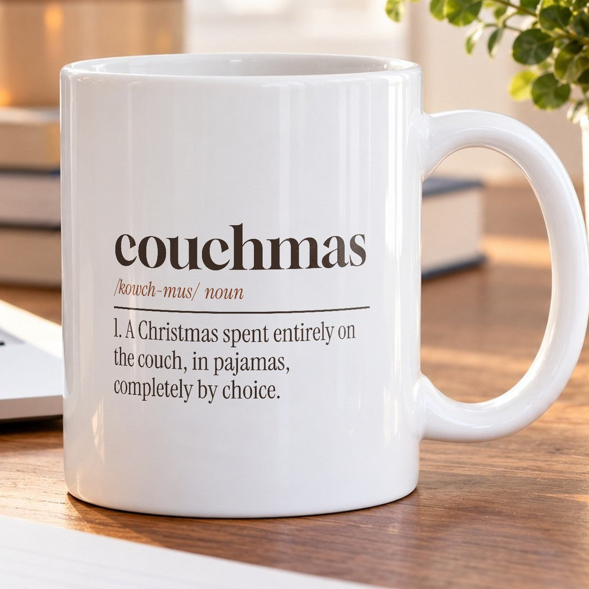 Funny Christmas Introvert Coffee Mug Couchmas Definition - photo 5