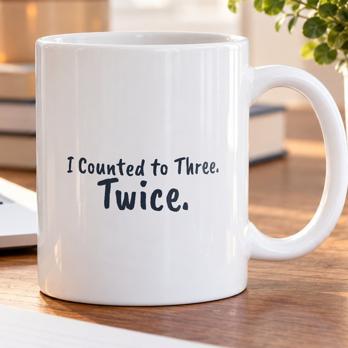 Funny Mom Coffee Mug I Counted to Three Twice - photo 5