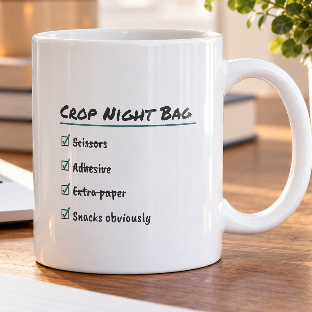 Crop Night Bag Checklist Coffee Mug For Crafters - photo 5