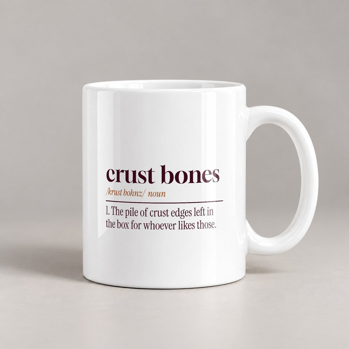 Funny Pizza Coffee Mug Crust Bones Definition For Pizza Lovers - photo 2