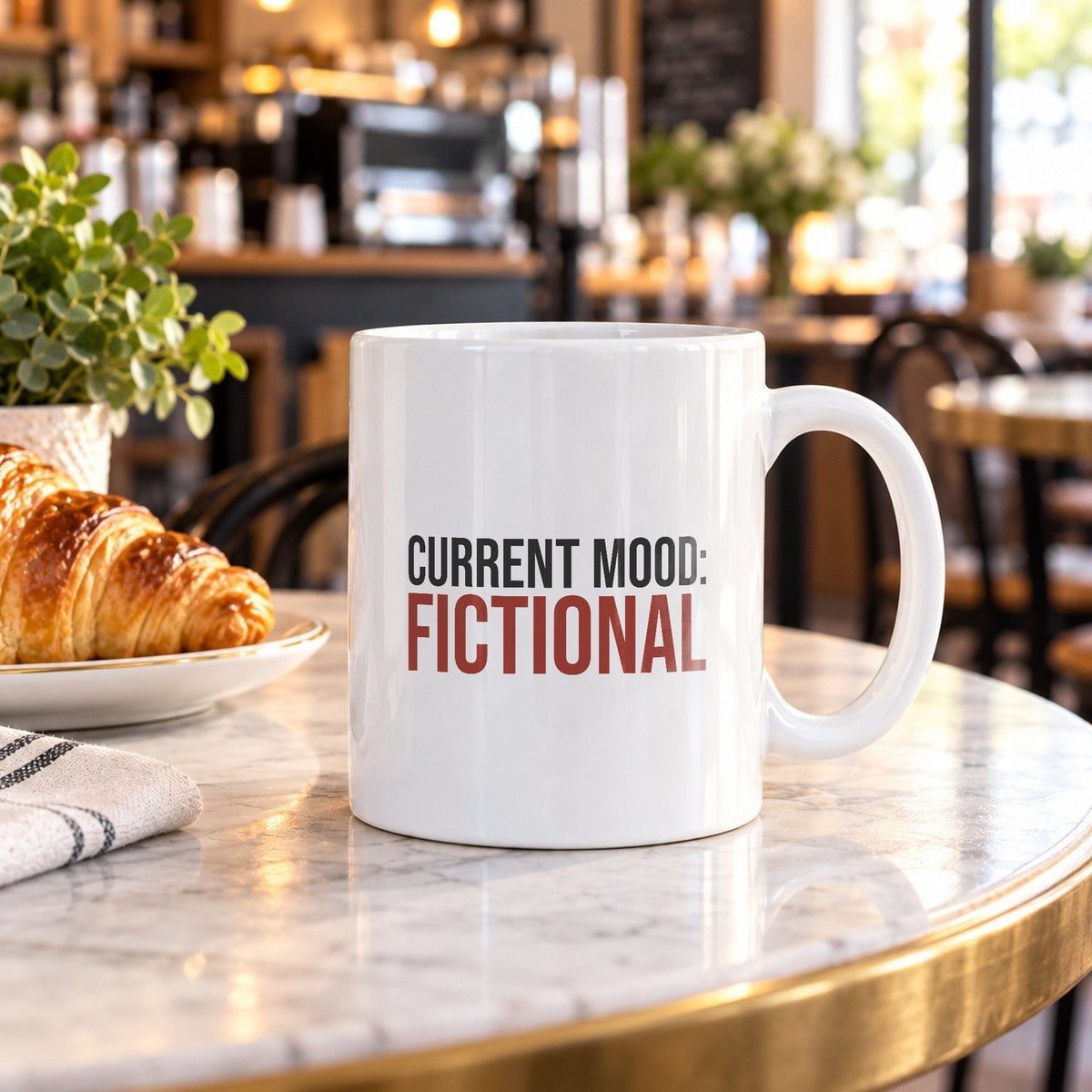 Current Mood Fictional Coffee Mug For Book Lovers - photo 2